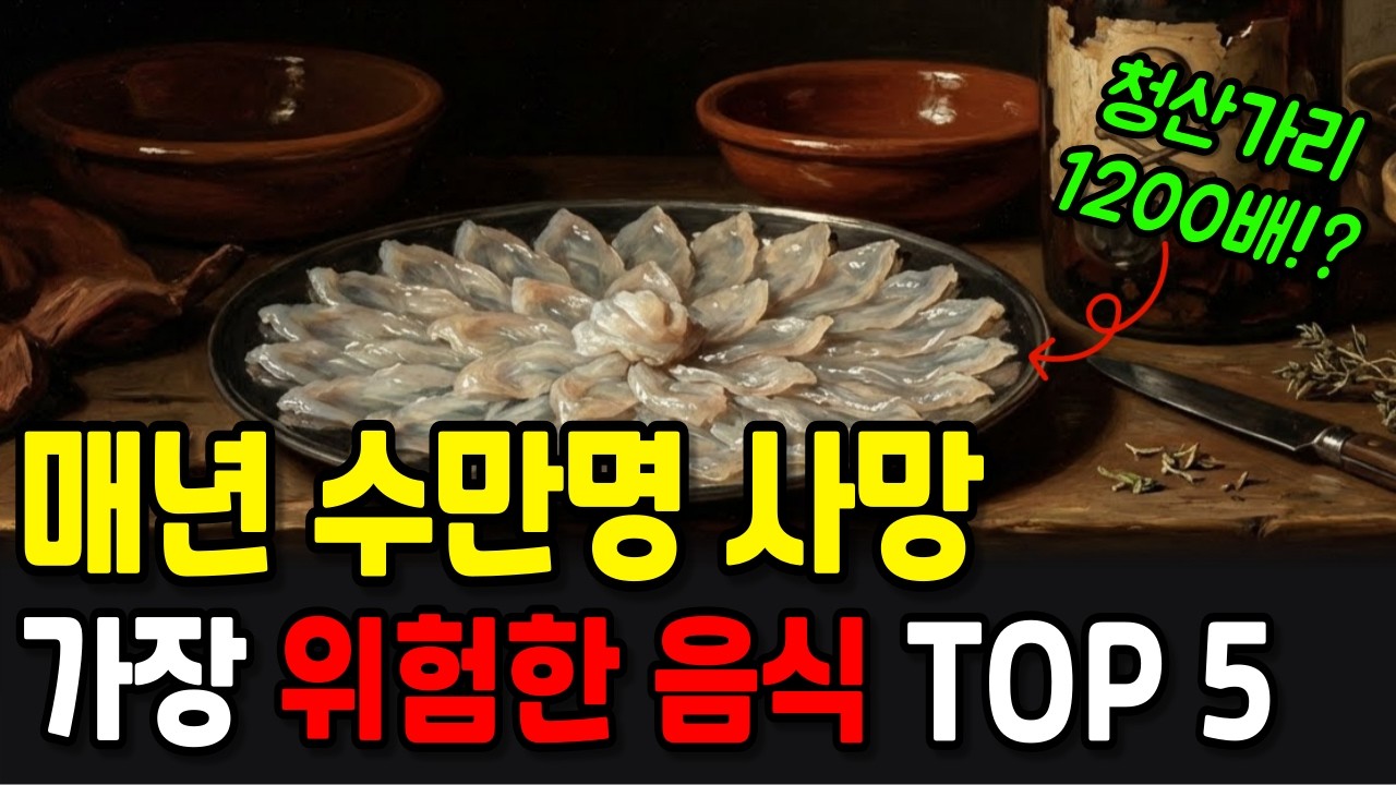 세계에서 가장 위험한 음식 5가지 (이 중 4개가 한국 음식?)
