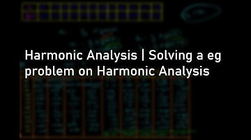 7. harmonic analysis | Example problem | Fourier series