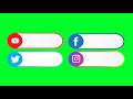 كروما ظهور حسابات السوشال ميديا للمونتاج بالعرض 