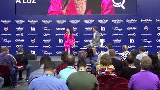 ESCKAZ in Lisbon: Press-conference of Saara Aalto (Finland)