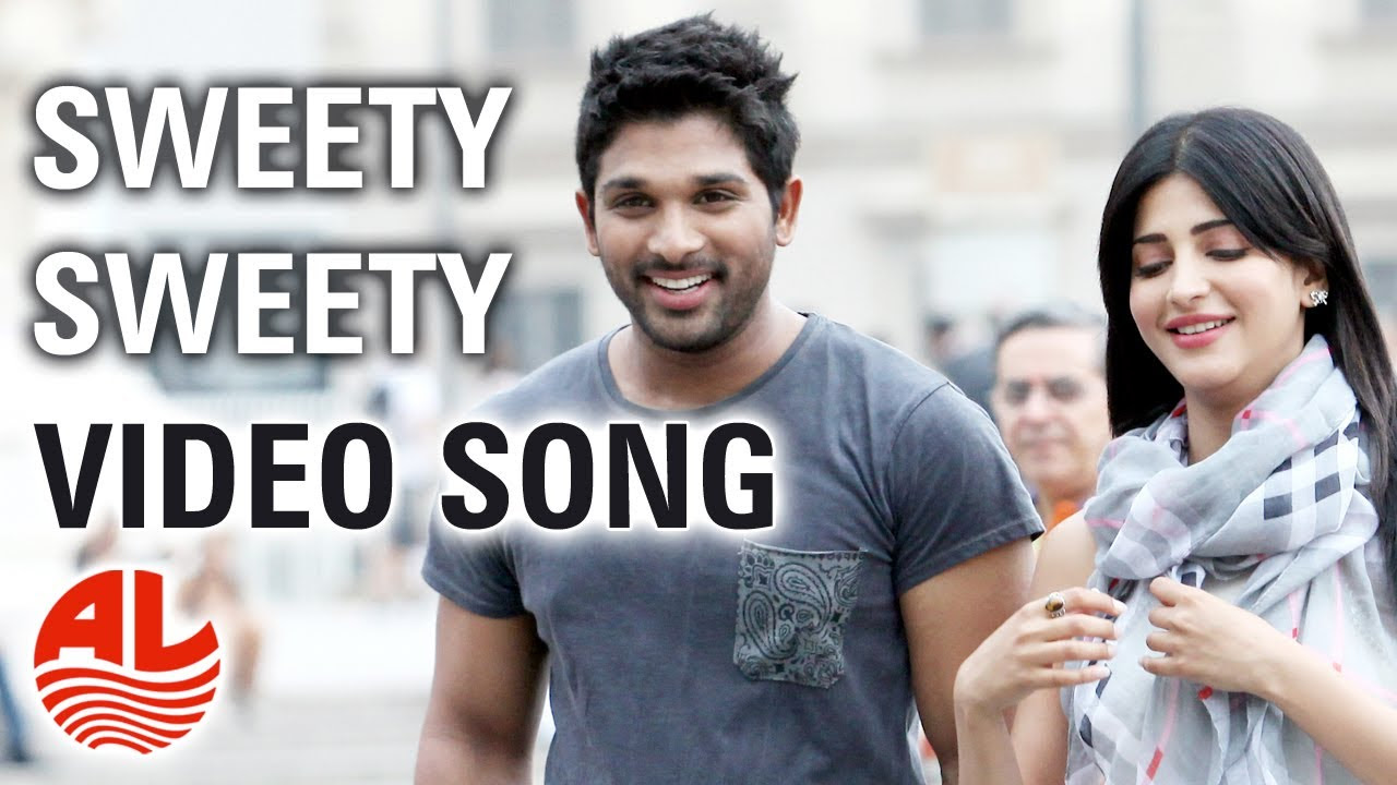 Race Gurram Video Songs  Sweety Sweety Full Video Song  Allu Arjun Shruti hassan SS Thaman