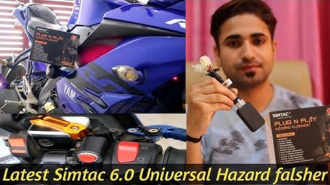 Unboxing Latest Design Simtac 6.0 Universal Hazard falsher🔥 || Installation In R15 V3 || Hindi ||