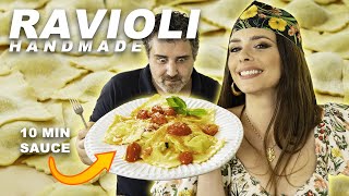 How to make fresh RAVIOLI from scratch LIKE AN ITALIAN!