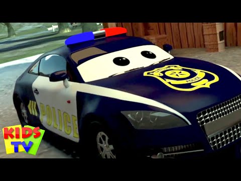 Carro da polícia-Car Wash, Desenhos para caçoa, Popula caçoar Vídeo