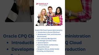 Oracle CPQ Configure Price Quote Online Training In Hyderabad | Rudra It Solutions