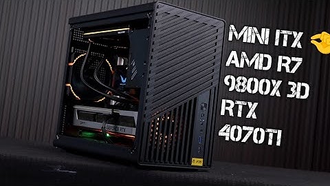 Portable 🤏 Mini ITX Gaming PC Build RTX 4070 Ti + R7 9800X3D