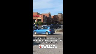 4 people, including 3 teenagers, arrested after shooting in parking lot of Tom Hill Senior Kroger