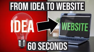 From Idea to Live Website in 60 Seconds Using AI (SHOCKING)