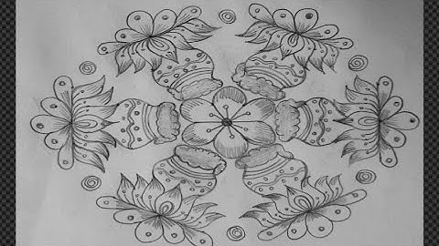 Pongal pot kolam with 13×7 dots | Pongal kolam | Sankranti muggulu | 2022