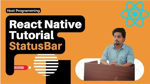 React Native Tutorial for Beginners in Hindi | StatusBar