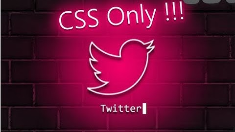 CSS Glowing Icon with Text Typing Animation Effects | CSS Neon Glow Effect Animation