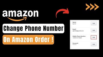 How To Change Phone Number On Amazon Order !