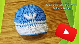 Tutorial: Gorra para bebe tipo adidas de crochet