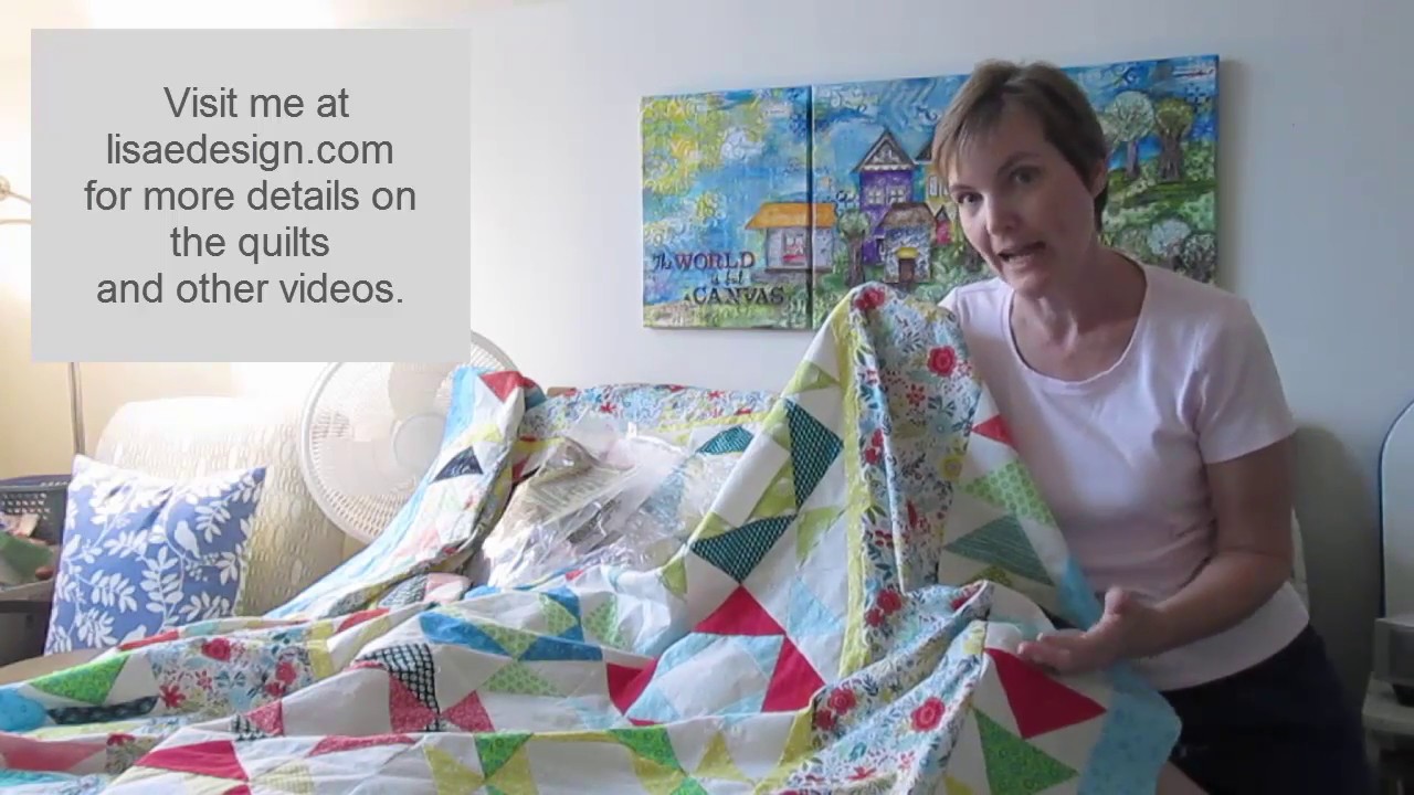 Quilting Update Hourglass Quilt and Finished baby quilt VLog YouTube