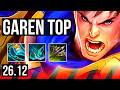GAREN vs OLAF (TOP) | Stormraider's Surge, 47K damage | NA Master | 26.12