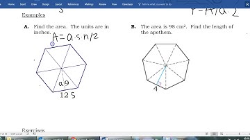 Geometry - 8.4 - Area of Regular Polygons