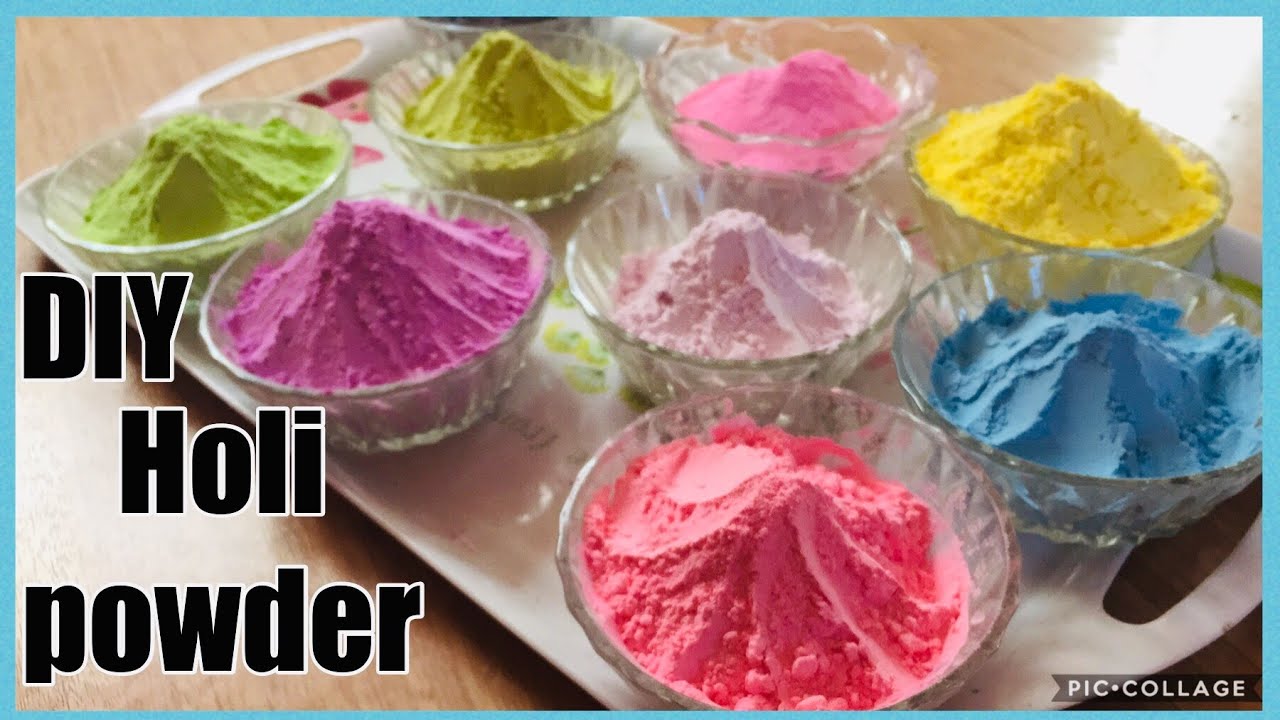 Make Your Own Colored Holi Powder 