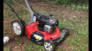 Those few times in life when you have to mow wet grass? LOL! It ain’t worth it... SO MUCH CLEANUP!