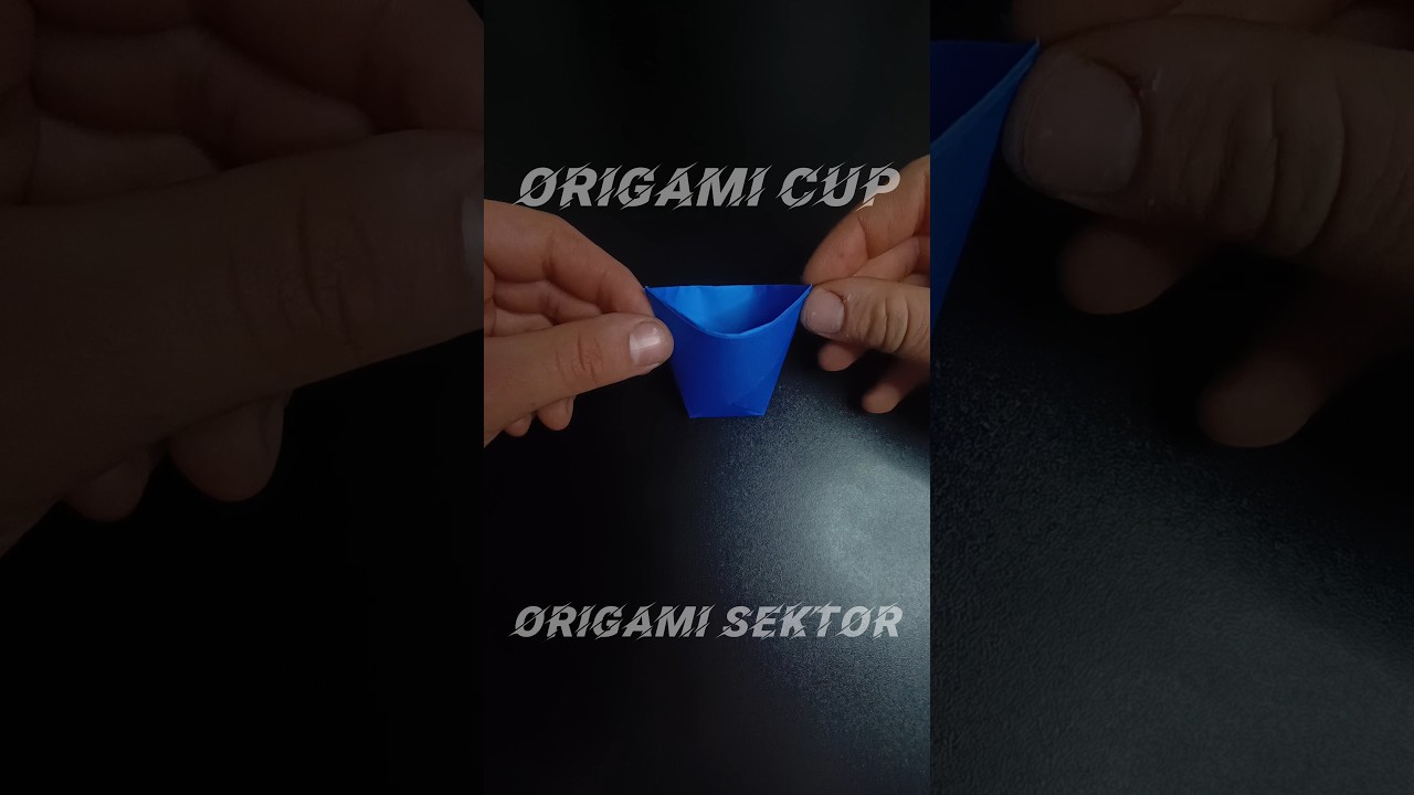 ORIGAMI CUP EASY CRAFT TUTORIAL | DIY PAPER ORIGAMI CUP
