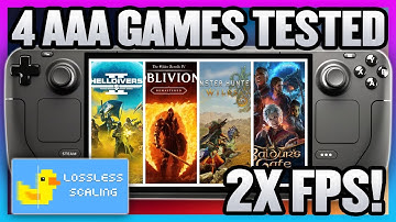 4 MORE AAA Games Performance Test With Lossless Scaling On The Steam Deck!