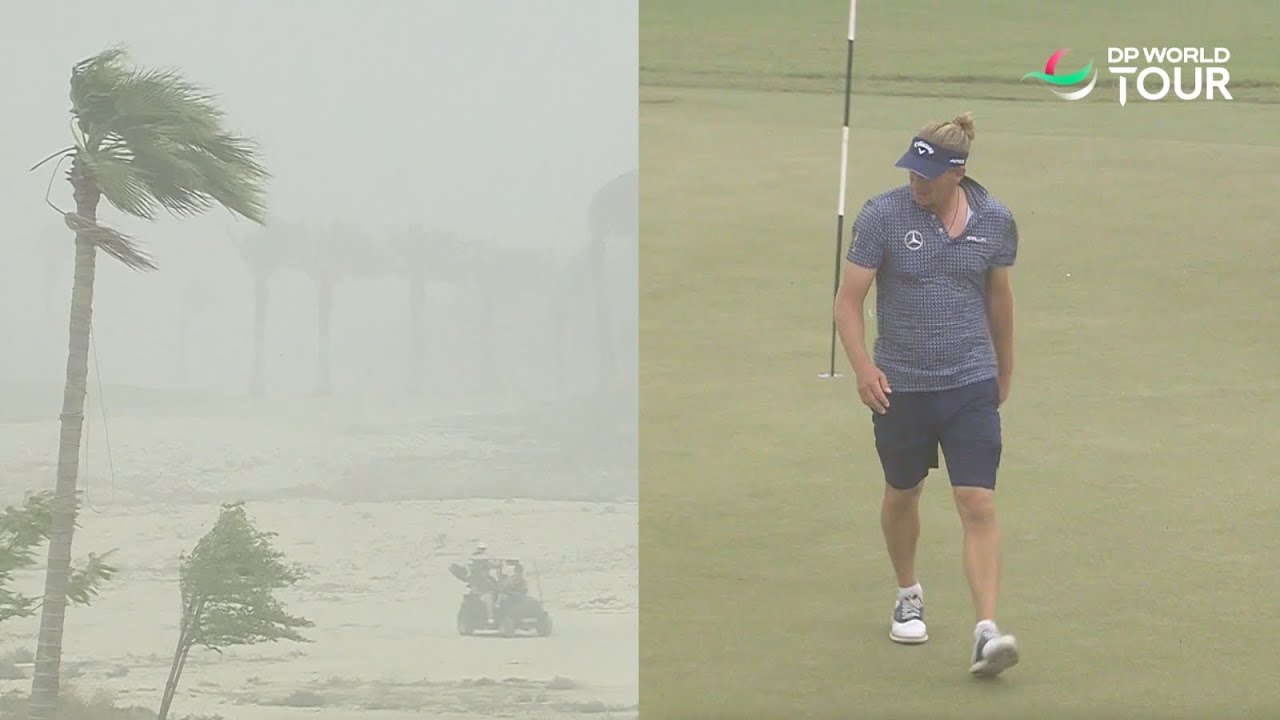 Golfers Battle Sandstorm in Qatar | 2023 Commercial Bank Qatar Masters
