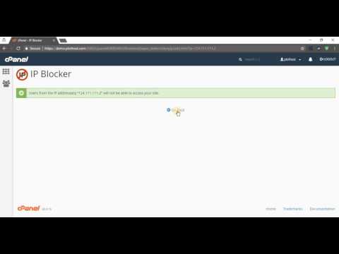 How you can block IP addresses through cPanel interface