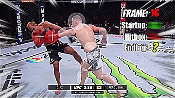 Nate Diaz VS Tony Ferguson Hitbox Frame Data