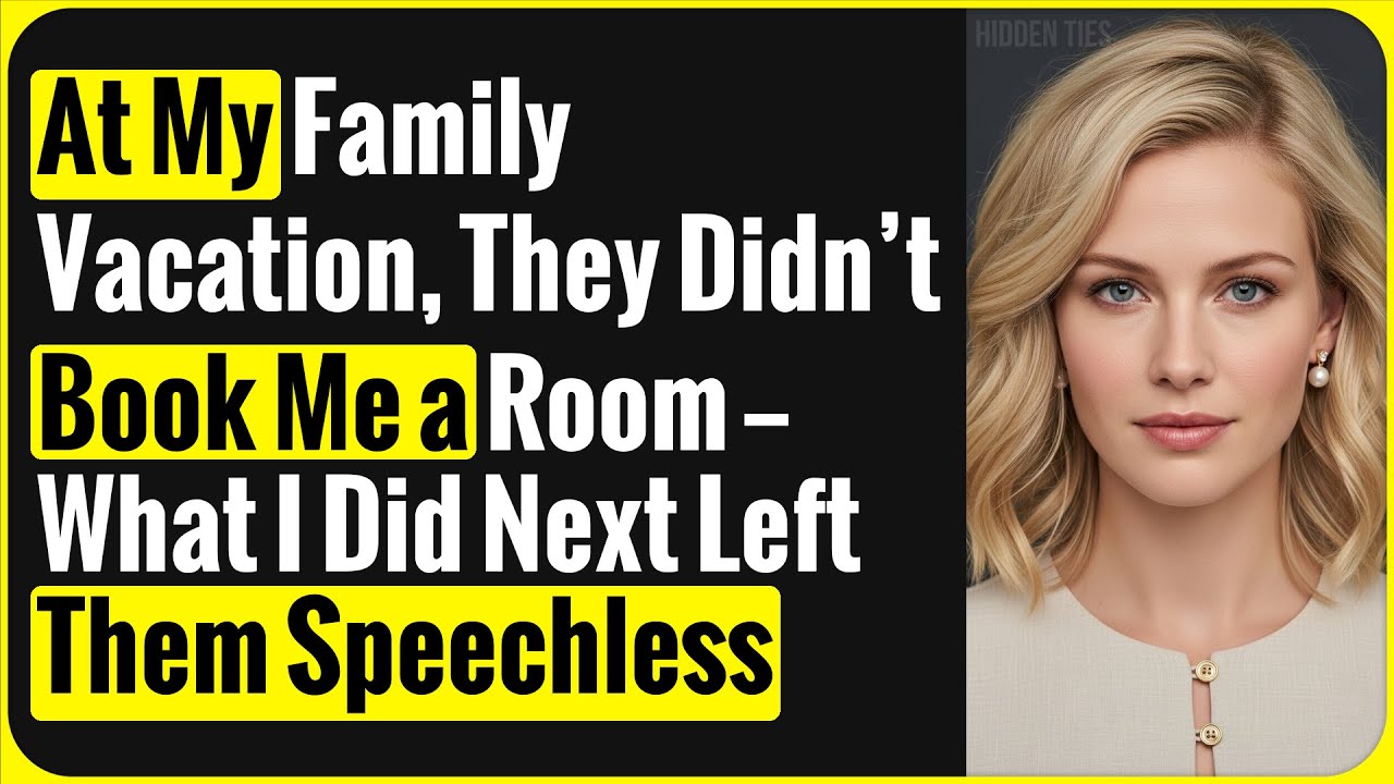 At My Family Vacation, They Didn’t Book Me a Room — What I Did Next Left Them Speechless