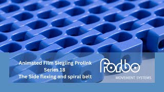 Animated Film Plastic Modular Belt Siegling Prolink Series 18