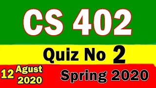 CS402 Quiz No.2 Solution Spring 2020 | Theory Of Automata | cs402 quiz 2 solution 2020 screenshot 5