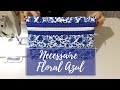 Necessaire Floral Azul | Patchwork | Mega Fácil