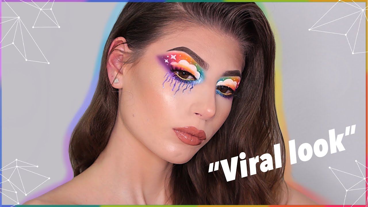 מדריך איפור "קשת בענן" | לוק ויראלי | EDEN ZARKON - YouTube