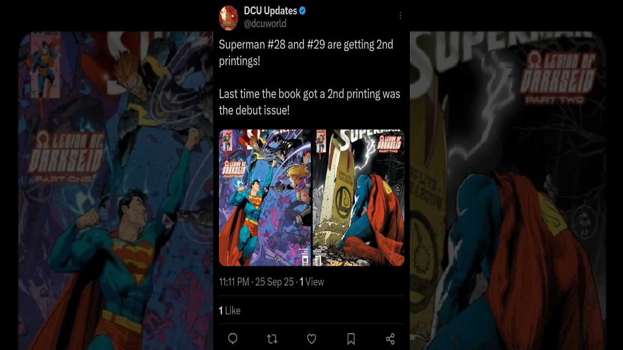 Superman # 28 and # 29 are getting 2nd printings! 