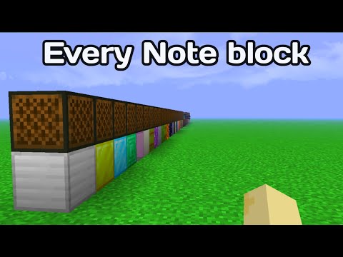 Every Single Note Block Sound In Minecraft (latest version)