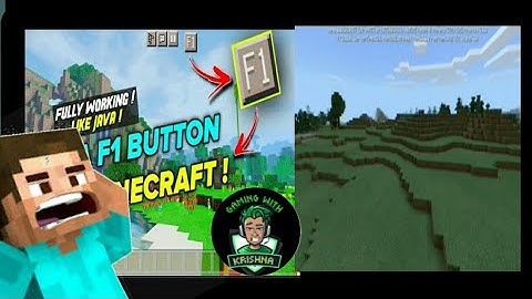 How  to download java F1 Button in minecraft pe | Gaming with krishna