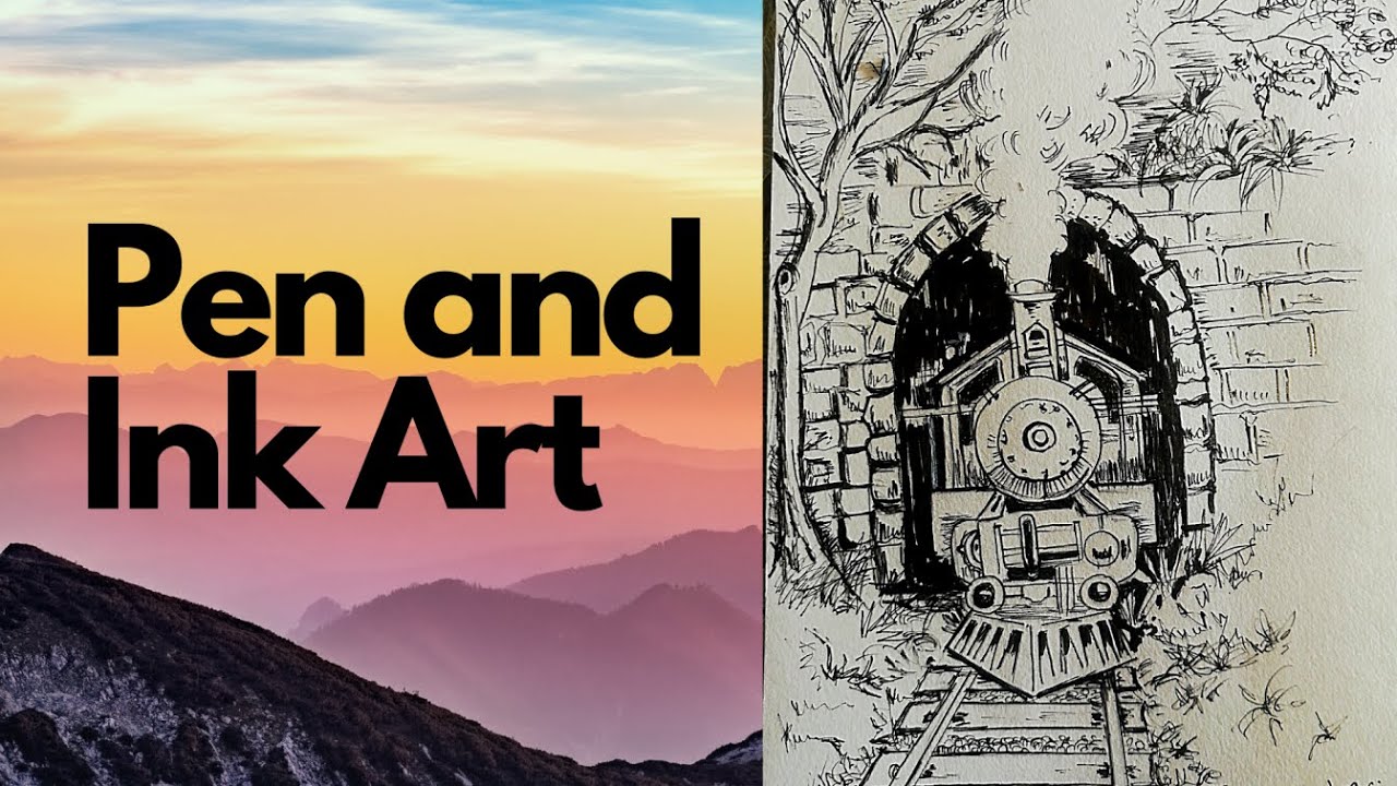 Pen and Ink Art Tutorial - YouTube