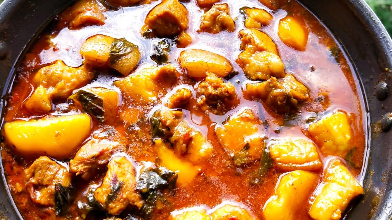 Pork Curry With Rosella leaves| Pork recipe|গাহৰি মাংস আৰু মেষ্টা টেঙাৰ আঞ্জা |খাবলৈ বিৰাট এ tasty 😋