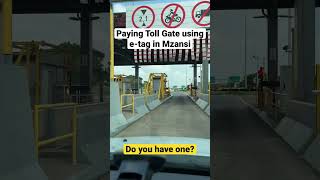 Paying Toll Gate Using E-Tag