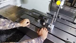 HAAS VMC (VF2) MACHINE BACK LASH CHECKING PROCESS.
