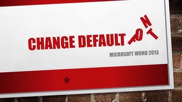 How to Set Default Font Settings in Microsoft Word Tutorial - Lesson 11