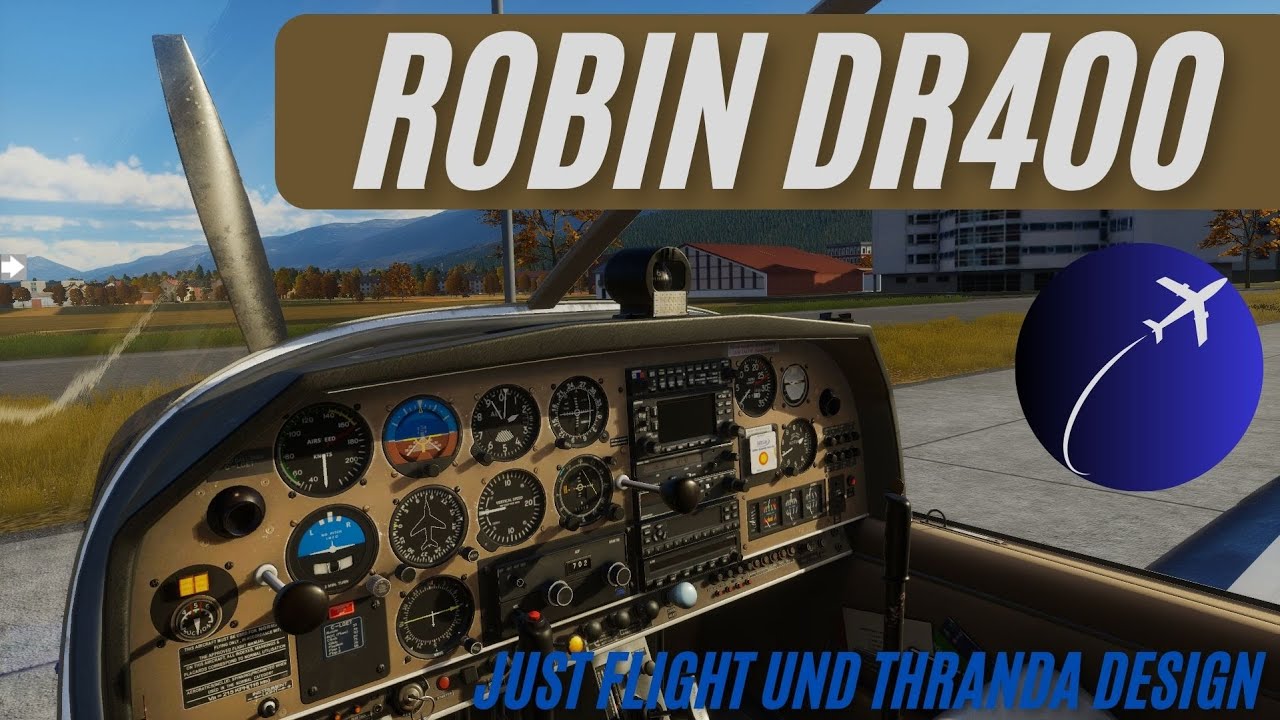 X-Plane 12 | Just Flight und Thranda Design Robin DR400 - YouTube