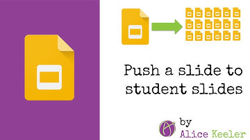 Push a slide to each student Google Slides