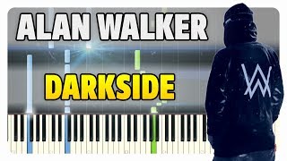 Alan Walker - Darkside Piano Tutorial (Sheet Music + midi)
