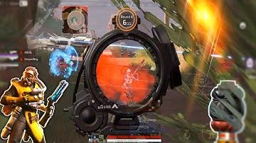 CAUSTIC Solo Vs Squad KINGS CANYON Map - Apex Legends Mobile Gameplay