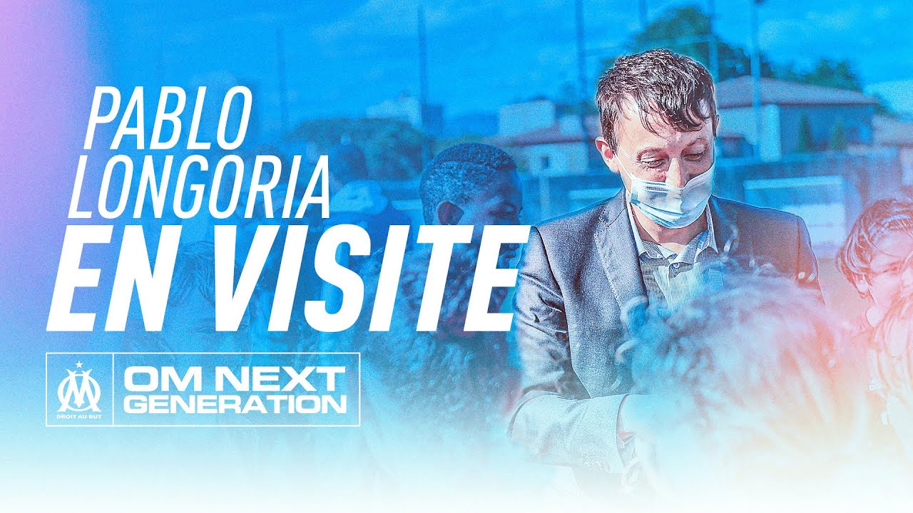 𝗣𝗮𝗯𝗹𝗼 𝗟𝗼𝗻𝗴𝗼𝗿𝗶𝗮 en visite chez les clubs partenaires de l'OM Next Generation