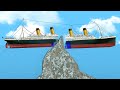 BREAKING THE TITANIC IN HALF WITH AN ICEBERG! - Floating Sandbox Gameplay