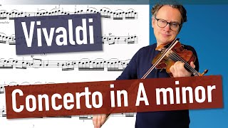 Vivaldi Violin Concerto in A minor, RV 356 | 2nd. mov. | Violin Sheet Music | Piano Accompaniment