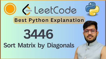 Leetcode 3446. Matrix sorteren op diagonalen | Matrixtraversal + sorteren | Python-oplossing