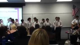 Pi Kapp serenading Omega Phi Alpha :)