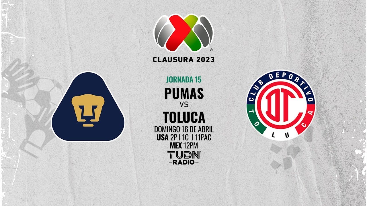 🔴 EN VIVO: PUMAS VS TOLUCA | JORNADA 15 LIGA MX CL23 - TUDN RADIO - YouTube